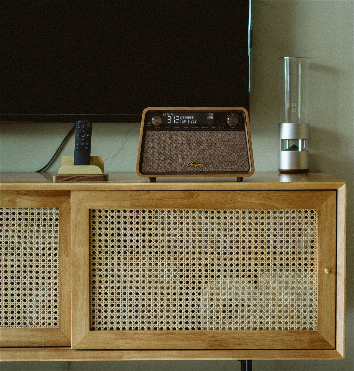 Sangean WR-201D Soundsystem Kirschbaum Natur
