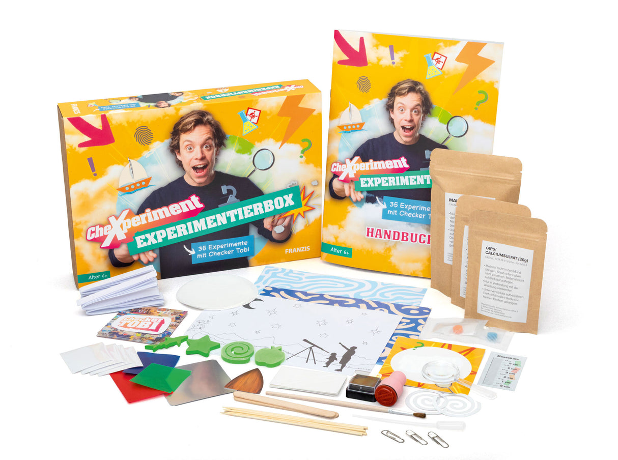 CheXperiment Experimentierbox – 35 Experimente mit Checker Tobi