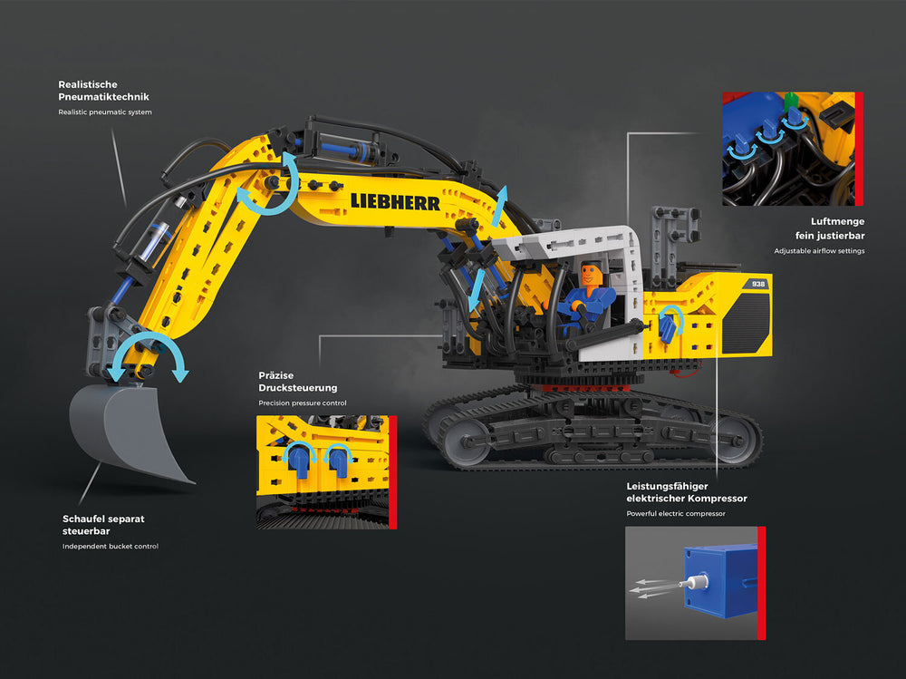 Fischertechnik Liebherr Bagger R 938.