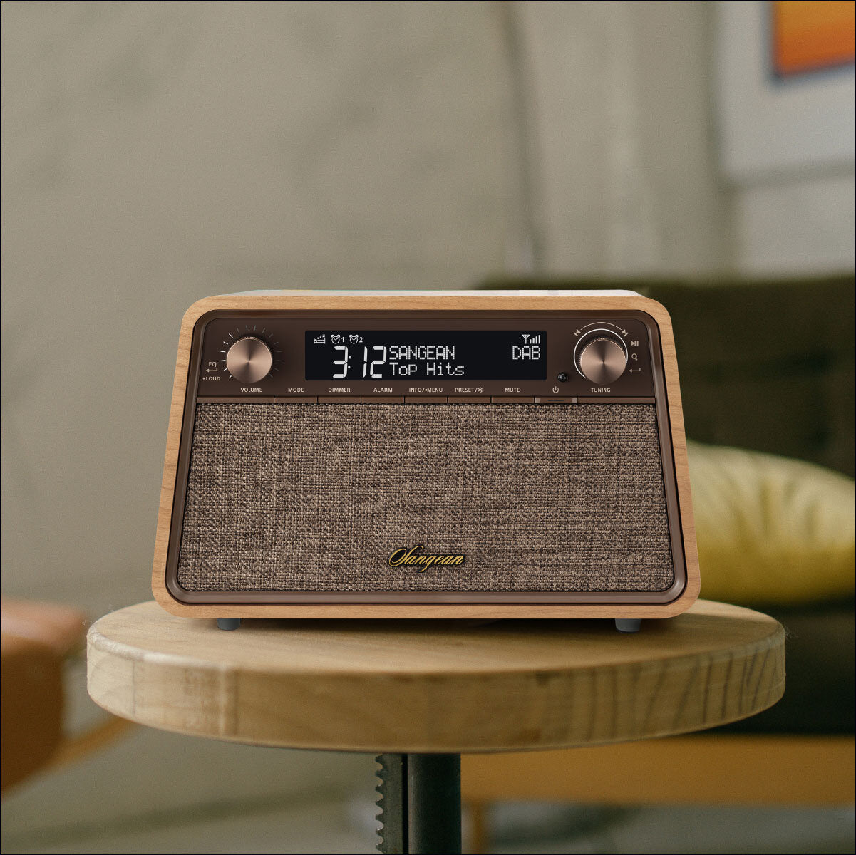 Sangean WR-201D Soundsystem Kirschbaum Natur