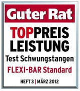 Testbericht für FLEXI-BAR Standard, März 2012, mit Bewertung "Guter Rat" und Top-Preis-Leistung.