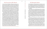 Zwei Buchseiten mit Text über den Shaolin, mit Überschriften in Rot, schwarzer Fließtext, Seitenzahlen 19 und 20.