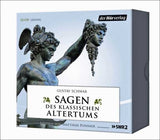 Box mit 23 CDs, Titel "Sagen des klassischen Altertums", mit Abbildung einer antiken Skulptur eines männlichen Kopfes und Schulter
