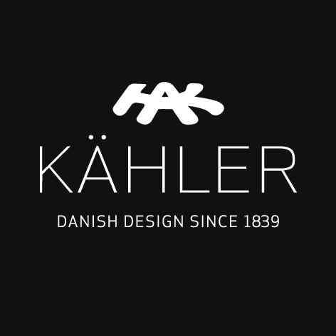 Schwarzes Logo mit weißem Text: "HK Kähler" und "Danish Design Since 1839".