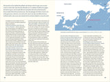 Karte von Russland mit Markierung des Chalakktyrski-Strands, Textabschnitt über Kamtschatka und Surfen.