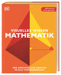 Buchcover mit geometrischen, farbigen Formen und Text: "Visuelles Wissen Mathematik", DK-Logo, rote Ecke mit "Selbstlernen leicht 