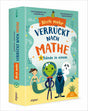 Buchcover mit bunten Figuren, Zahlen, Prozenten und mathematischen Symbolen, Titel "Noch mehr verrückt nach Mathe".
