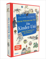 Buchcover mit Illustrationen von Kindern, Astronaut, Tieren, Rakete, Planeten, Uhr, Bücher, Maus, Schmetterling und Weltraumthemen