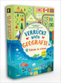 Buchcover mit bunten Illustrationen von Natur, Tieren, Bergen, Wasser, Flaggen und Symbolen für Kinder im Alter 7-11 Jahre.