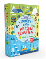 Buchcover mit bunten Illustrationen von Tieren, Natur, Bauarbeiten und Wasser für Kinder 6-11 Jahre.