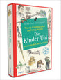 Buchcover mit bunten Illustrationen, Titel: "Warum Schabbat schon am Freitag beginnt. Die Kinder-Uni reist in die Welt des Judentums