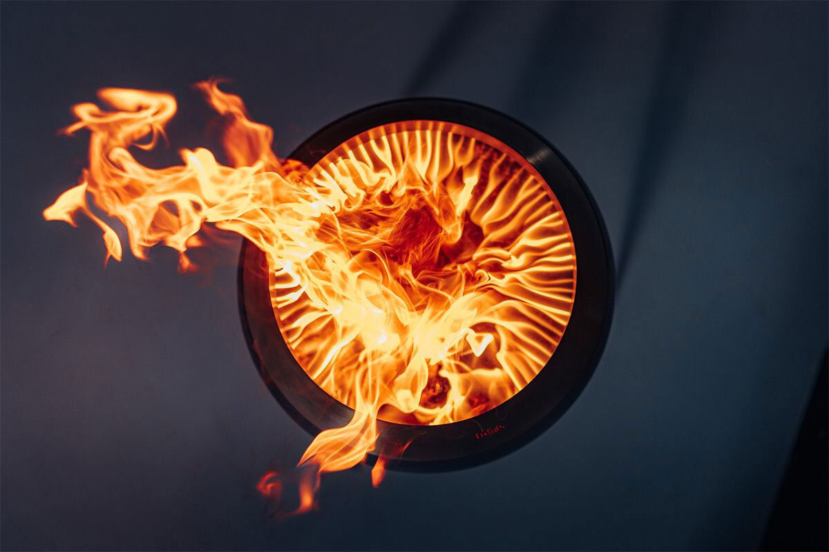 MOON Design Feuerschale. Version niedrig: 49 cm