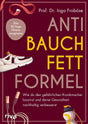 Buchcover mit Titel "Anti Bauch Fett Formel", Autor Prof. Dr. Ingo Froböse, Sportgeräte und Text.