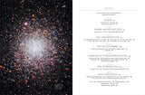 Himmlische Objekte und Galaxien, mit vielen bunten Sternen vor schwarzem Hintergrund.