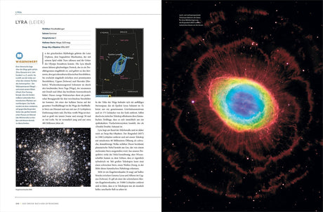 Bild einer farbigen Supernova-Remnant mit rot, gelb, grün und blauem Farbverlauf, umgeben von schwarzen Weltraum mit Sternen.