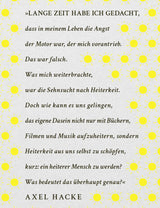 Über die Heiterkeit in schwierigen Zeiten...