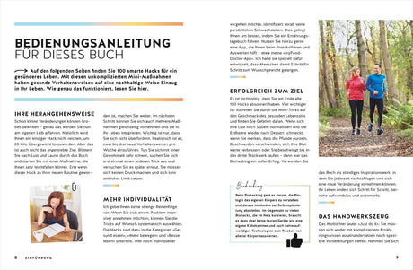 Zwei Menschen joggen im Wald auf einem Weg, umgeben von Bäumen und grüner Natur.