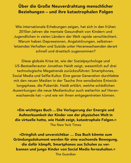 Text über die negativen Folgen der digitalen Mediennutzung bei Jugendlichen, mit Zitaten von Experten.