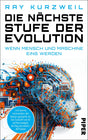 Buchcover mit einem digitalen, mechanischen Menschenkopf aus blauen, orangefarbenen und weißen Teilen.