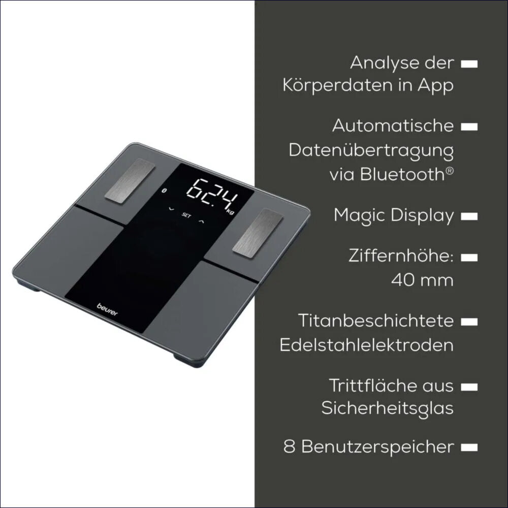 Digitale Personenwaage mit 7 Produkteigenschaften