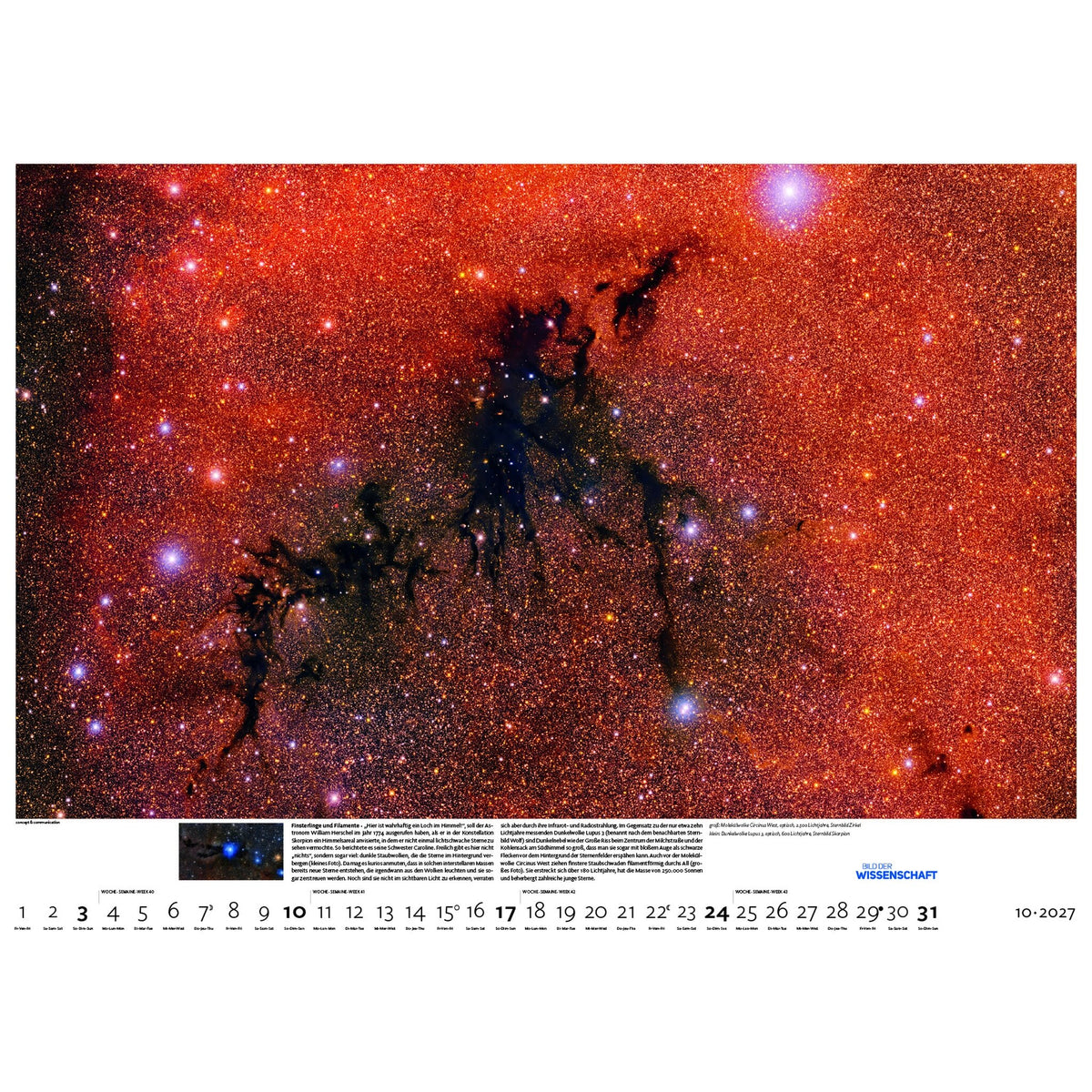Sternstunden 2027 Wandkalender.