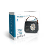 Nedis Retro FM Radio. Tragbares UKW-/ Bluetooth-Radio