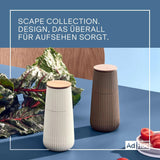 SCAPE Pfeffer- und Salzmühlen-Set. Hell- und dunkelbeige
