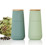 SCAPE Pfeffer- und Salzmühlen-Set. Hell- und dunkelgrün