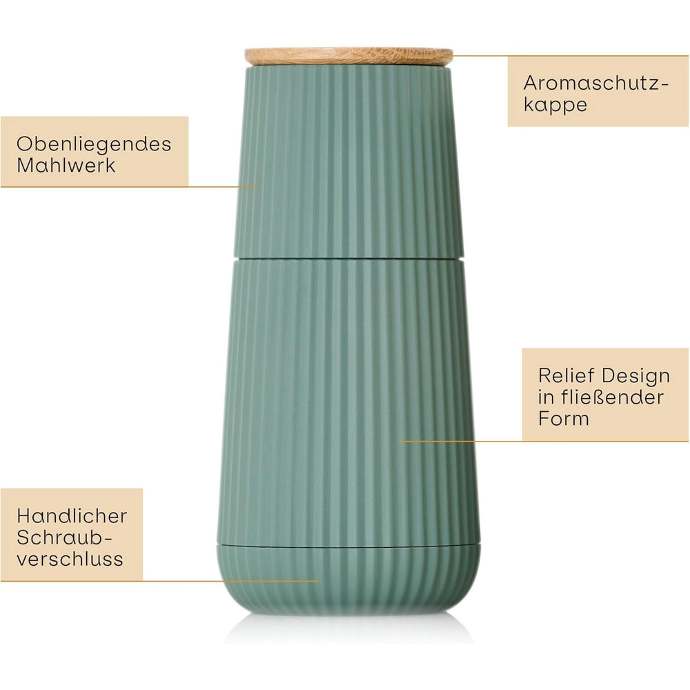 SCAPE Pfeffer- und Salzmühlen-Set. Hell- und dunkelgrün