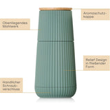 SCAPE Pfeffer- und Salzmühlen-Set. Hell- und dunkelgrün