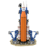 Rakete mit Satellit. BRIXIES Plus Klemmbaustein-Set