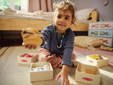 Spielset Nahrungsmittel aus Holz