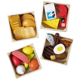 Spielset Nahrungsmittel aus Holz