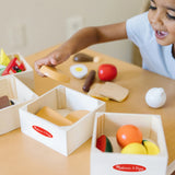 Spielset Nahrungsmittel aus Holz