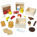 Spielset Nahrungsmittel aus Holz