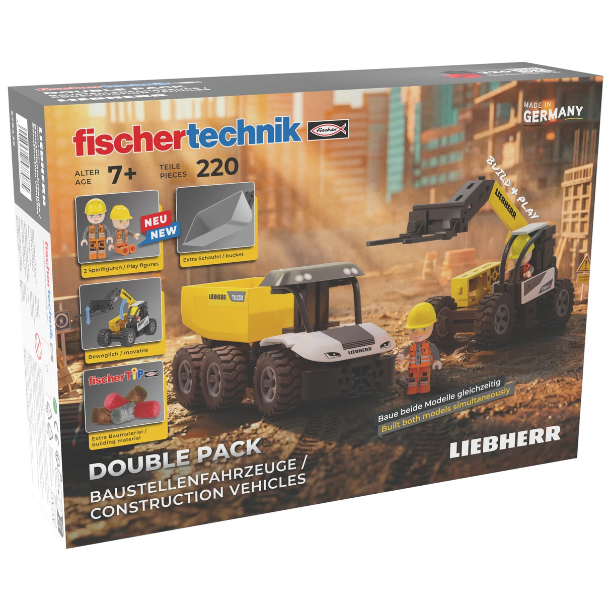 Liebherr Set Baufahrzeuge. Fischertechnik made in Germany