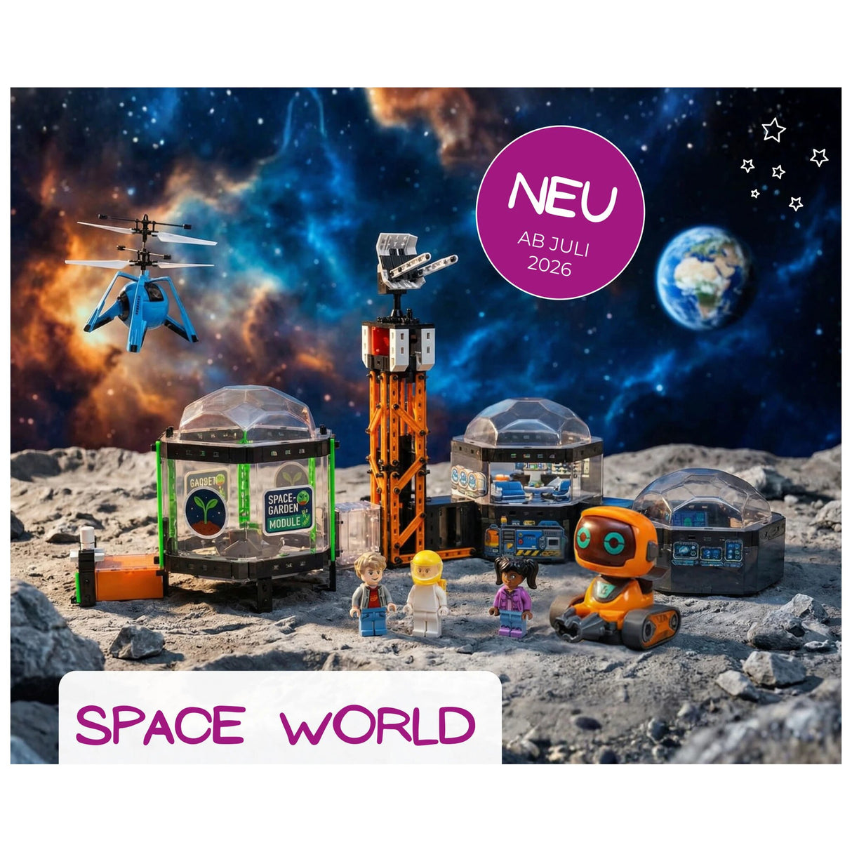 Space World. Raumstation Fischertechnik made in Germany