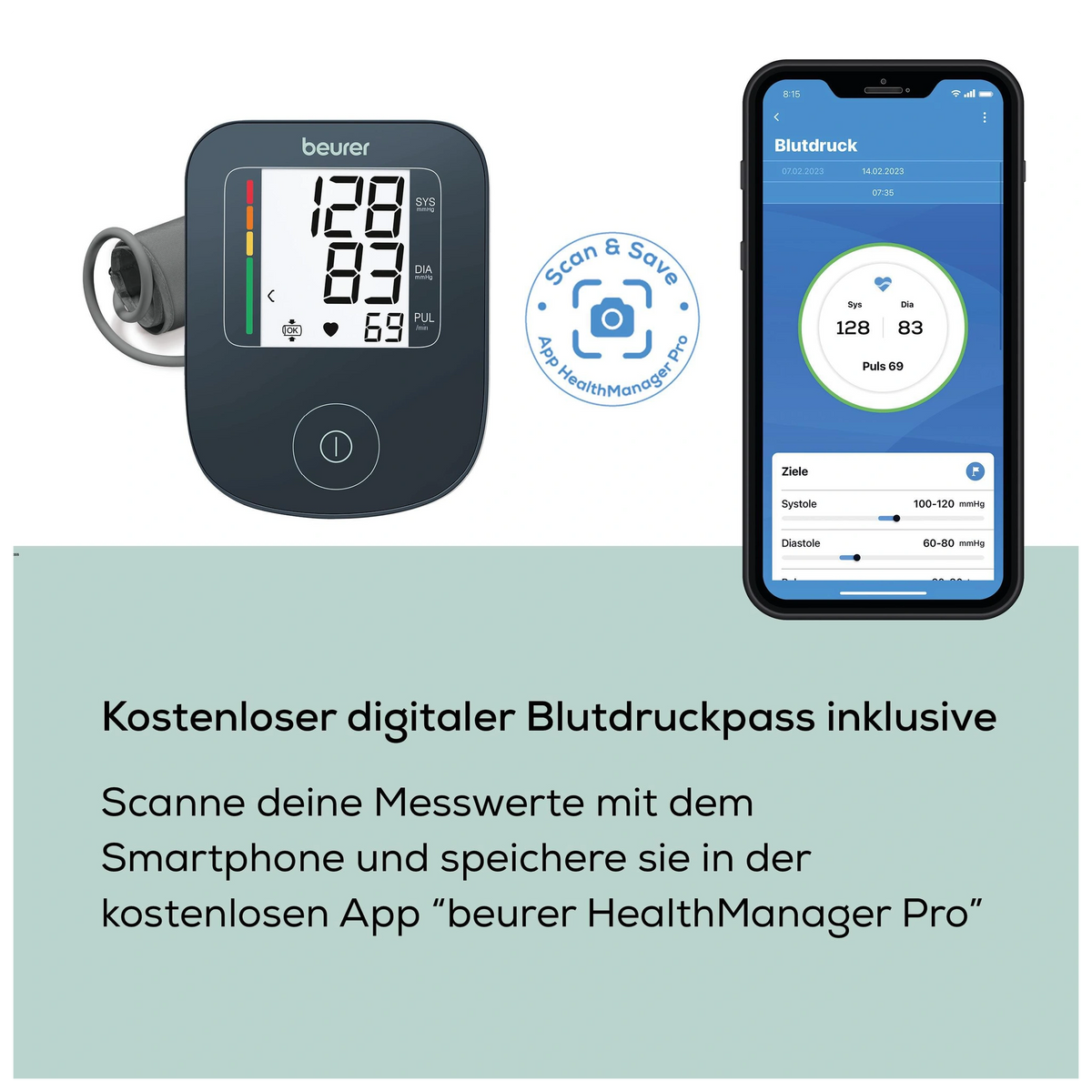Beurer BM 23 Oberarm-Blutdruckmessgerät LE 2026