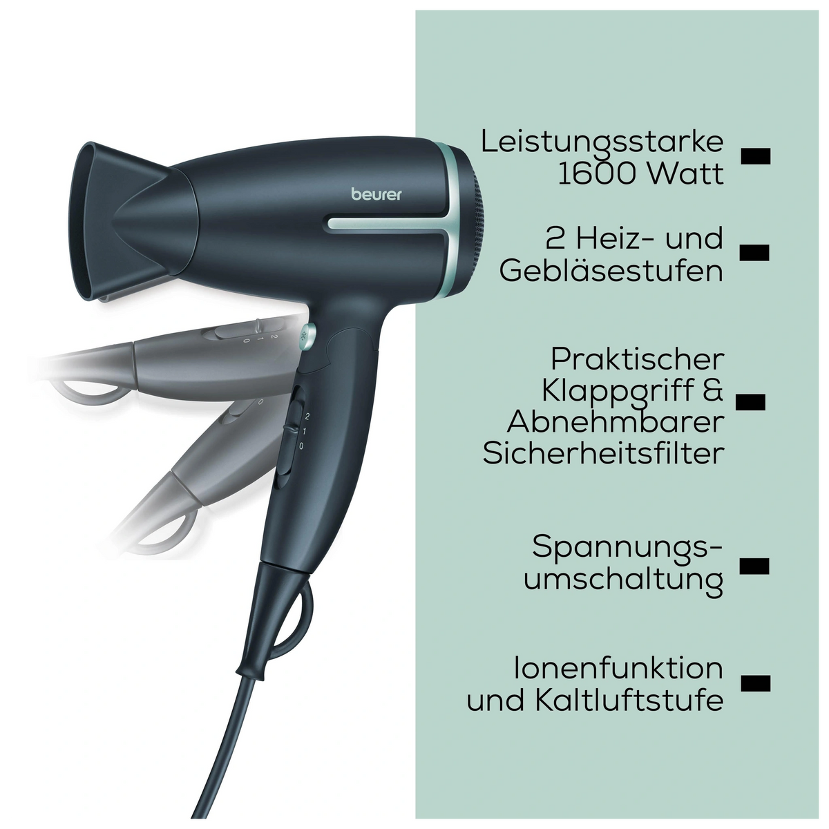 Beurer HC 25 Reisehaartrockner LE 2026