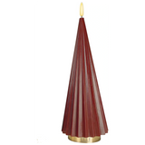 BOREAL L rot – LED-Kerze aus Echtwachs