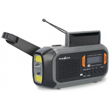 Nedis Outdoor- und Notfallradio grau