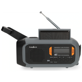Nedis Outdoor- und Notfallradio grau