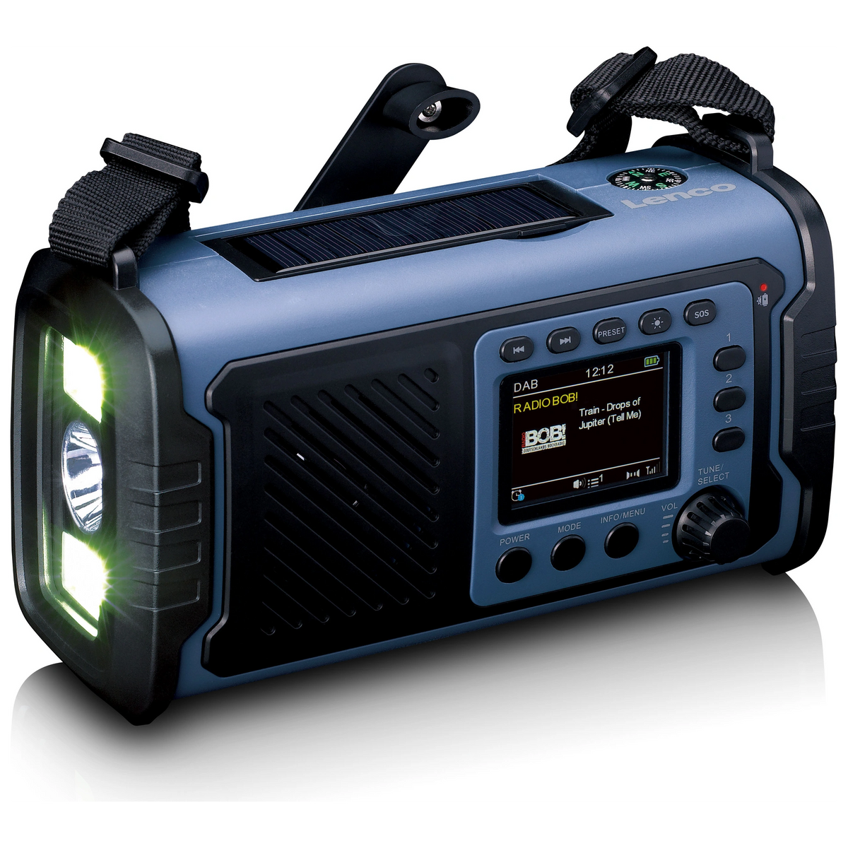 Lenco PDR-255BU Notfall und Outdoor DAB+ Radio