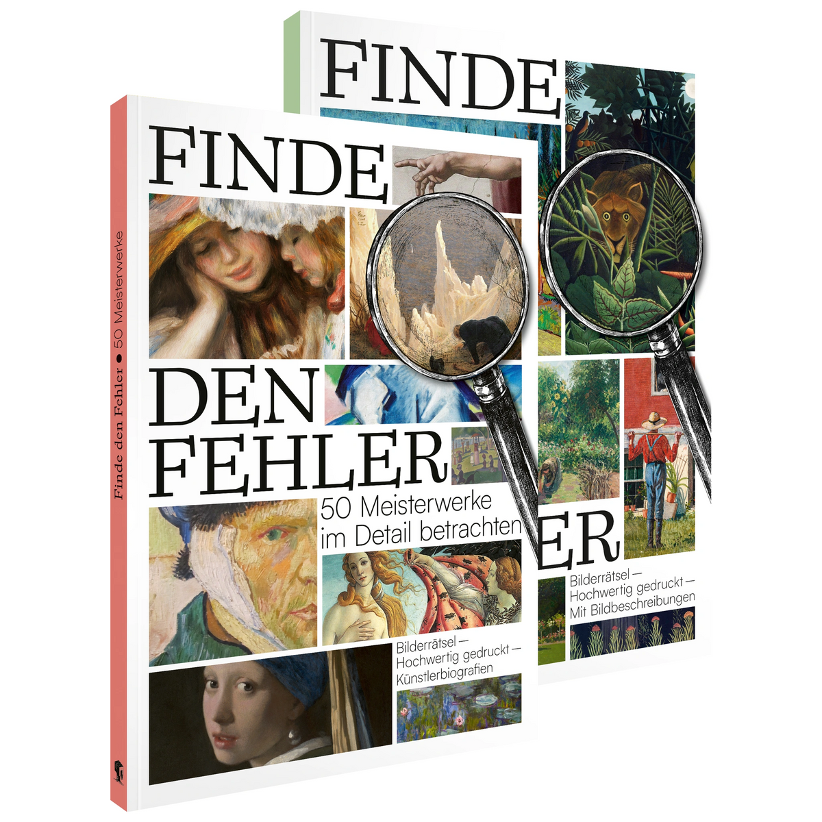 Kunst-Rätselbuch-Set: Finde den Fehler