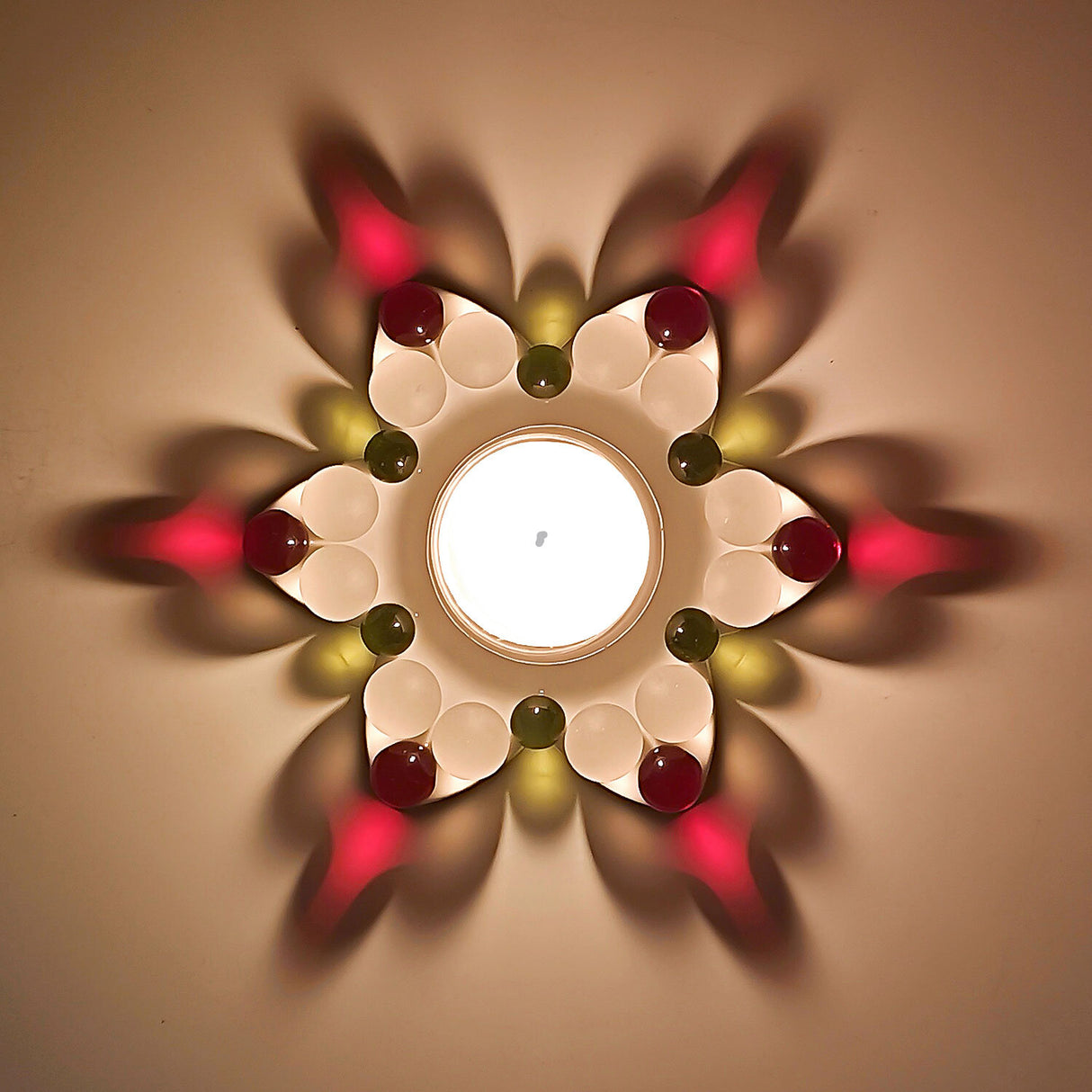 Glasperlen Adventsstern