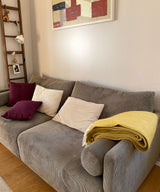 Klippan Chevron Luxus-Wolldecke (Gelb)