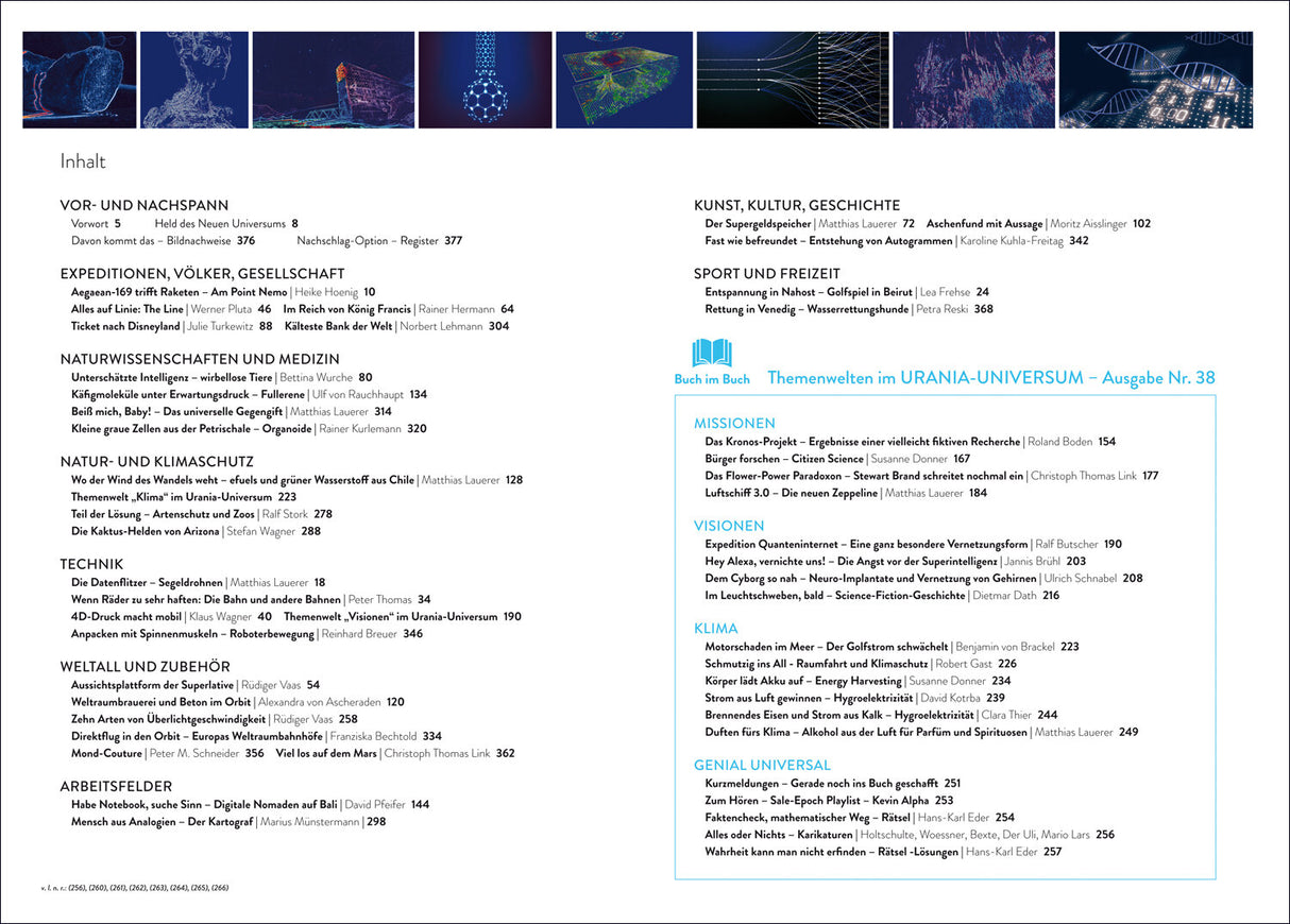 DAS NEUE UNIVERSUM 121. Zukunft. Forschung. Abenteuer
