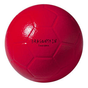 Roter Ball mit schwarzen Schriftzug: "DRAGONSIN Sweden".