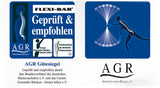 Bild mit Logo und Text, zeigt eine Figur, die eine Energiewelle nach vorne ausstreckt, mit Rückenmark-Illustration.