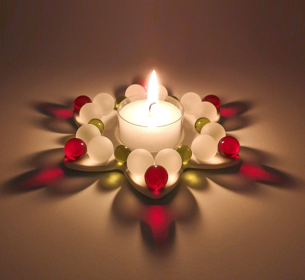 Glasperlen Adventsstern